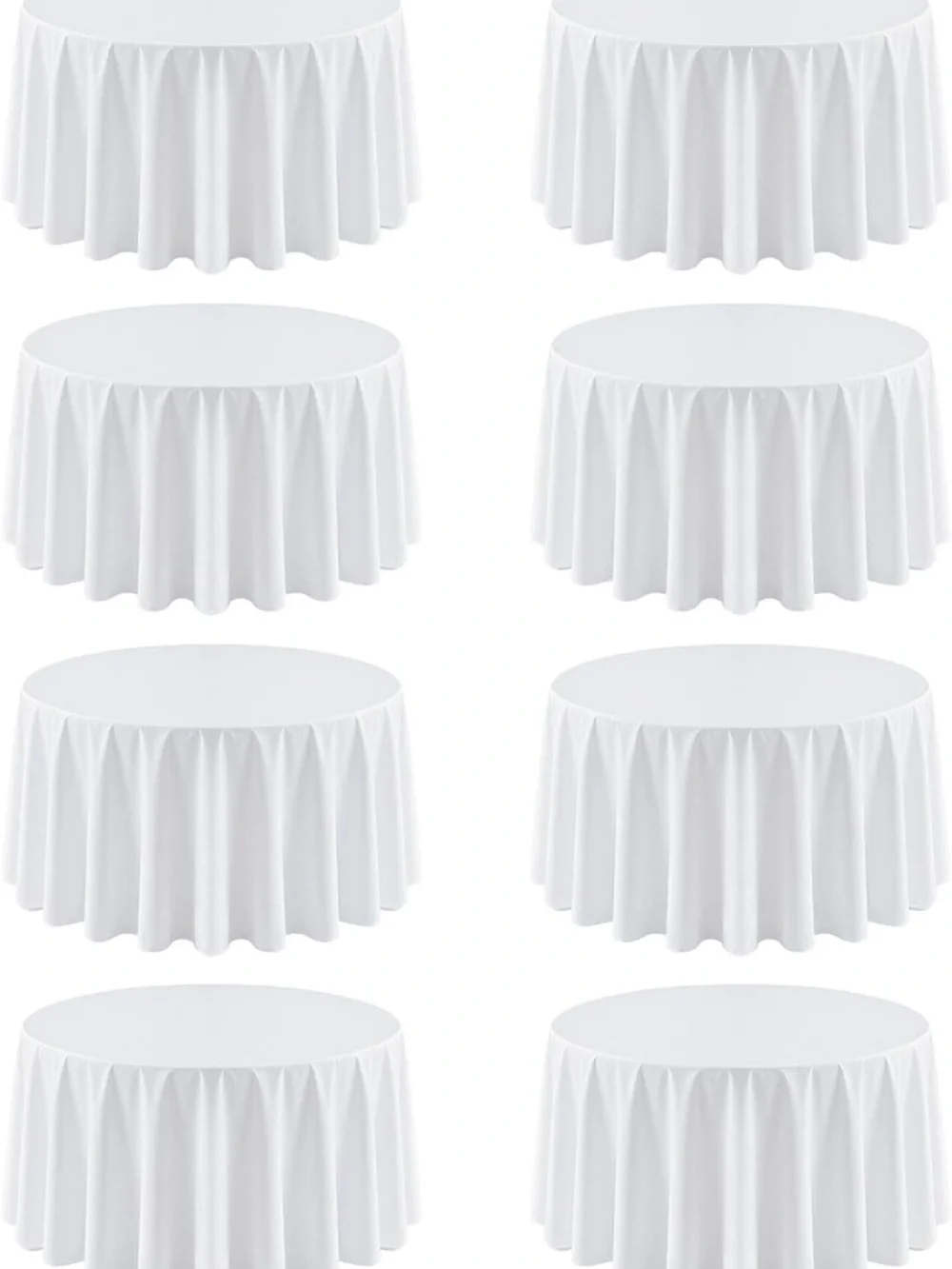 Ivory cream Round Tablecloth - Home/Party Supplies (120 inch diameter)